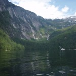 Waterfalls everywhere we look – we counted around 11 on just one wall!